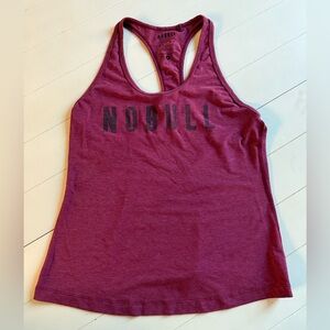 EUC Womens NOBULL racerback tank top athletic Magenta size M